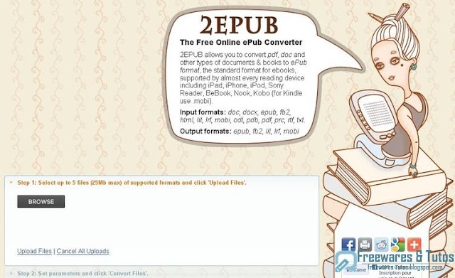 2epub.com : un service en ligne de conversion de documents au format ePub