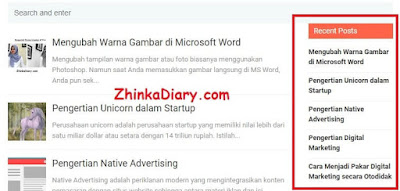Cara Membuat Recent Posts yang Sederhana