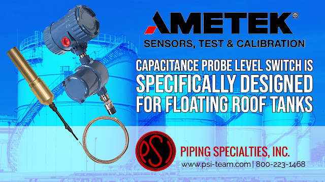 Capacitance Probe Level Switch Is Specifically Designed for Floating Roof Tanks