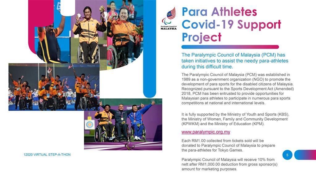 12020 Virtual Stepathon Challenge | Para Athletes Covid19 Support Project