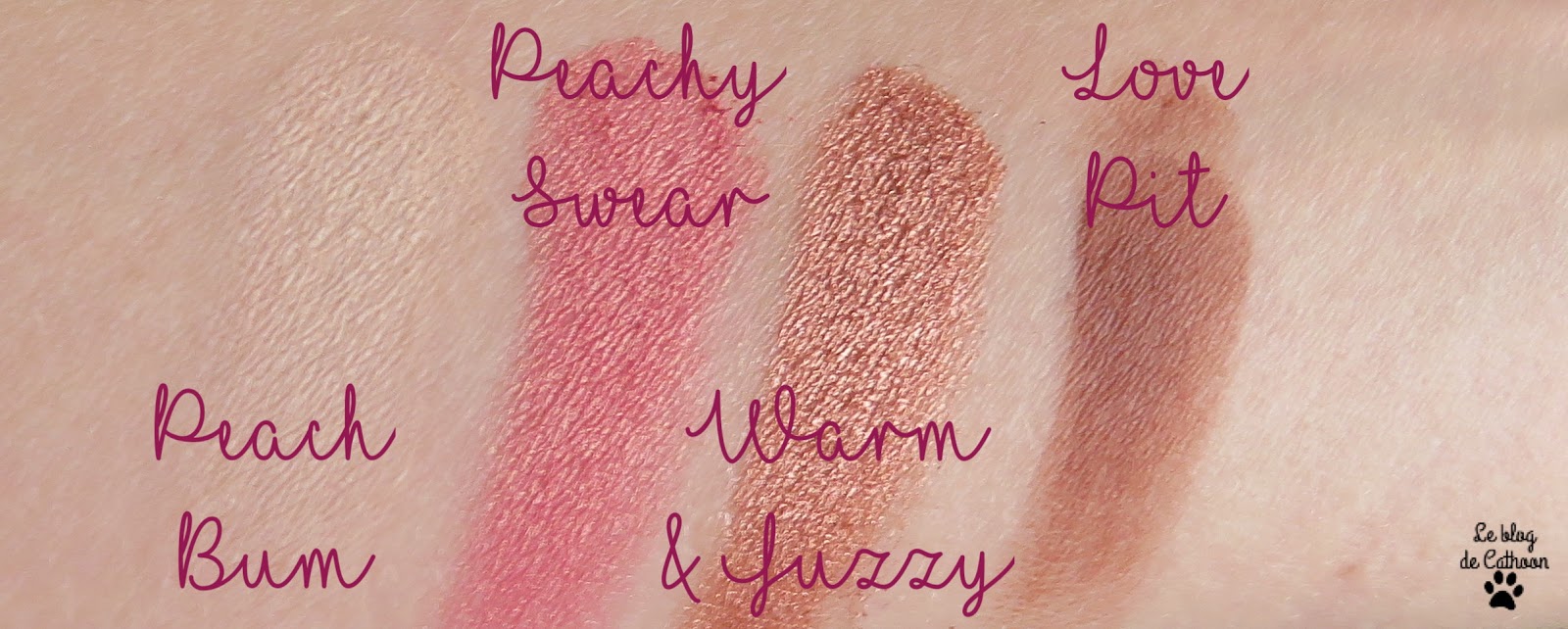 swatch Tickled Peach - Too Faced