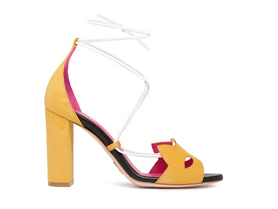 Oscar Tiye Spring Summer 2016 Kitty Block Heel Color Block