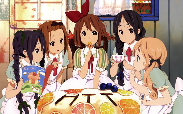 K-ON Nakano Azusa, Tainaka Ritsu, Hirasawa Yui, Akiyama Mio, Kotobuki Tsumugi Wallpaper