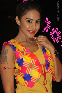 Telugu Actress Model Sri Reddy Latest Stills in Yellow Dress  0041.JPG