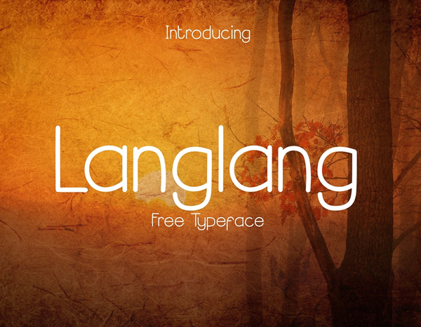 Download Font Terbaru 2018 - Langlang Free Font