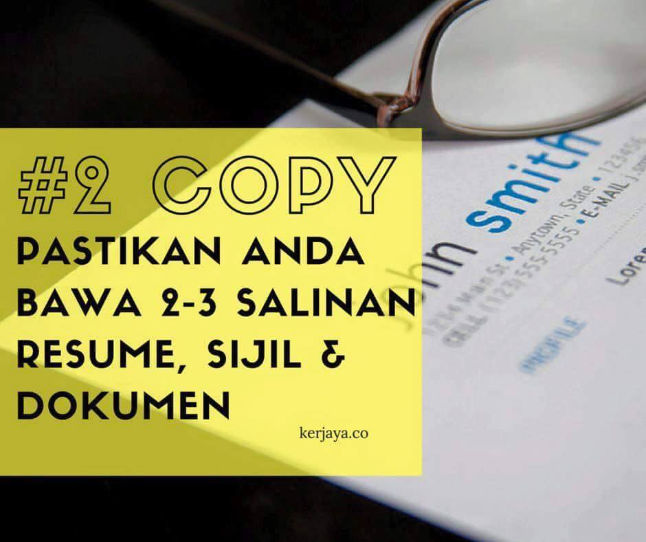 Cara tulis resume & tips lulus temuduga (interview 