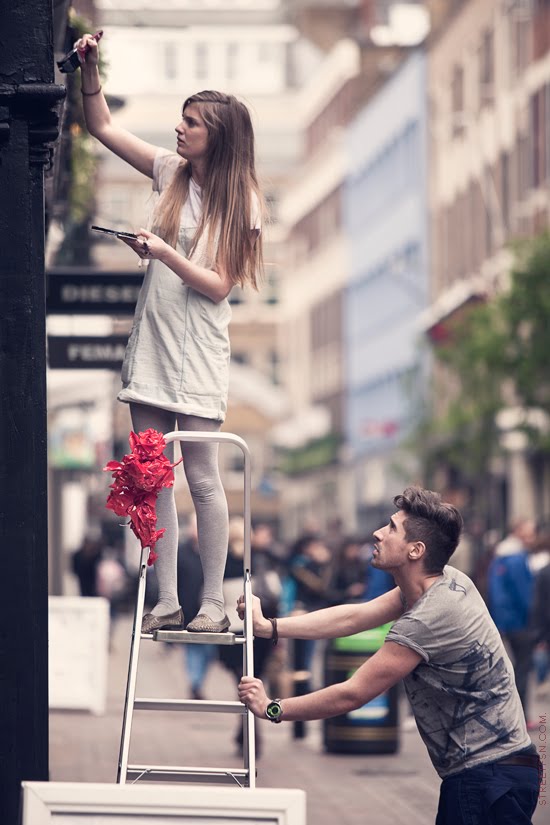 In front of Diesel store_Carnaby Street. London