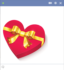Heart gift for Facebook