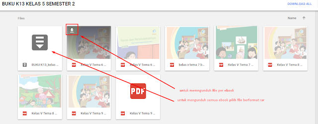 Mengunduh file ebook 