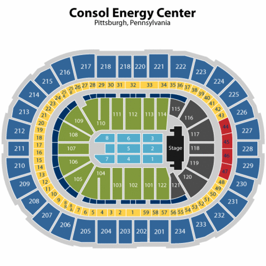 PPG Paints Arena Wikipedia - consol energy center seating