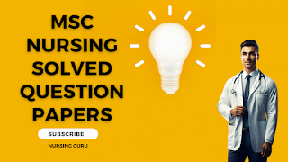 MSc Nursing Solved Question Papers BFUHS 2015