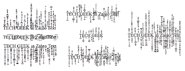 Zalgo Text Generator (aka Glitch Text Generator) | The Clearfix Blog