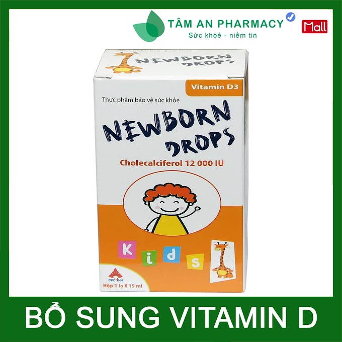 [CPC1] Dung dịch nhỏ giọt Newborn Drops - Bổ sung vitamin D, tăng cường hấp thu calci, hỗ trơ thiếu vitamin D ở trẻ