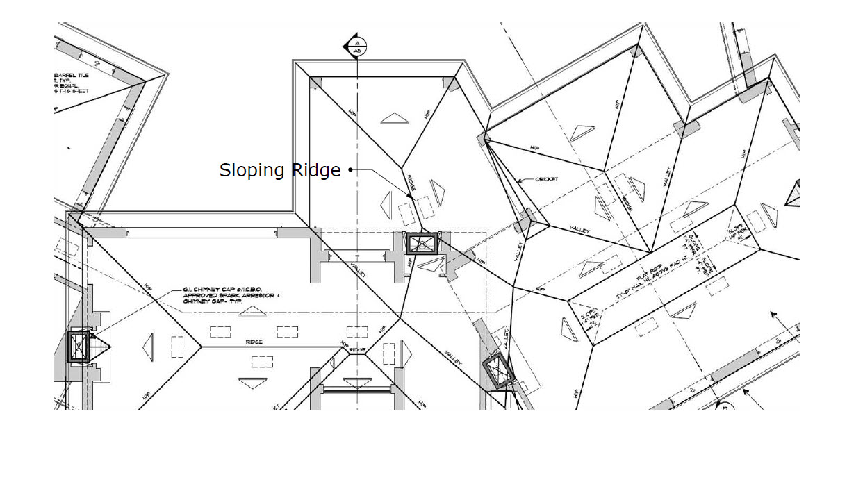Roof Framing Geometry Sloping Ridges
