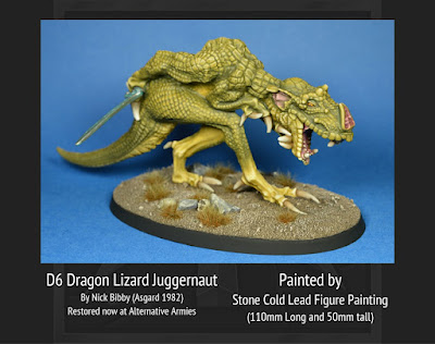 Stone Cold Lead paints the classic Asgard D6 Dragon Lizard Juggernaut