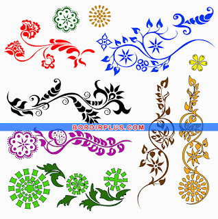 contoh desain bordir pinggiran ornamen