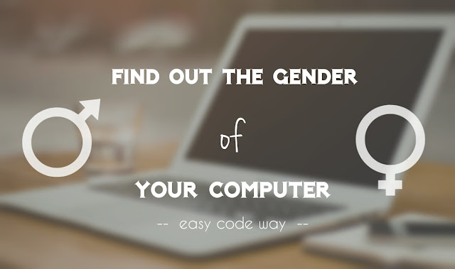 Find Out the Gender of Your Computer