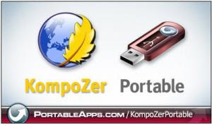 KompoZer portabil , un editor HTML WYSIWYG, un editor vizual 