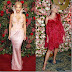 Rita Ora usa vestido glamouroso rosa