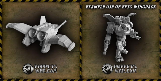 Puppetswar: New Science Fiction Prime BattleWalker Epic Wing Pack