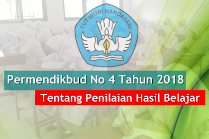 Permendikbud Nomor 4 Tahun 2018 Perihal Evaluasi Hasil Mencar Ilmu Oleh Satuan Pendidikan Dan Pemerintah