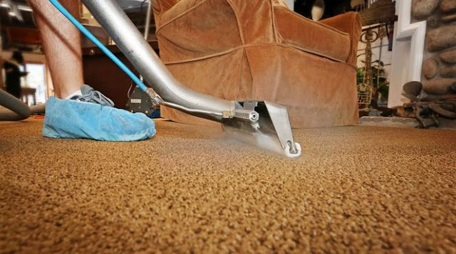 cleaning carpet