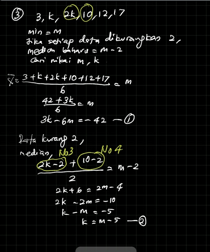 Bab 7 Statistik Min Median Latihan Buku Teks