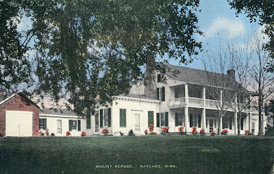 Antieke ansichtkaart Mount Repose, Natchez, Miss.