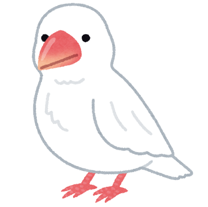 白い文鳥のイラスト かわいいフリー素材集 いらすとや