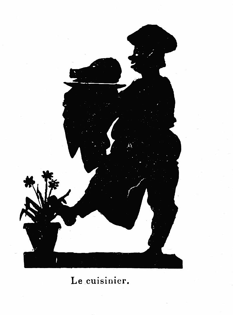 1700s Le cuisinier chef silhouette