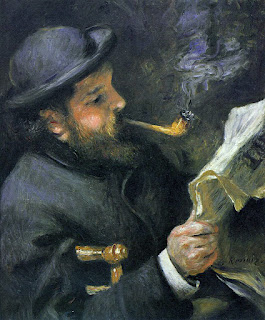 Claude Monet Reading, 1872