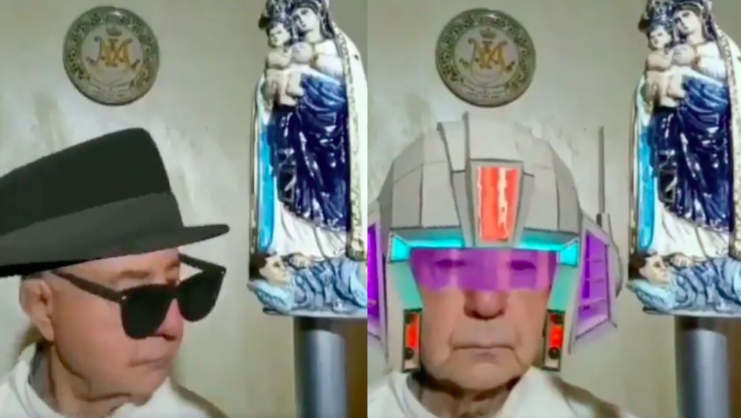 Sacerdote en Italia olvida desactivar filtros durante transmisión de misa en directo