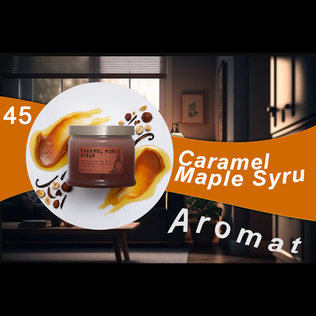 🕯️ [45] Świeca w słoiku z 3 knotami Caramel Maple Syrup   25-45 h