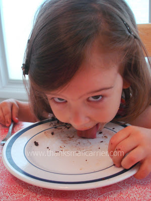 licking the plate clean