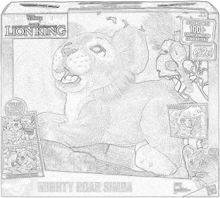 The Lion King Mighty Roar Simba Plush Toy coloring pages coloring.filminspector.com