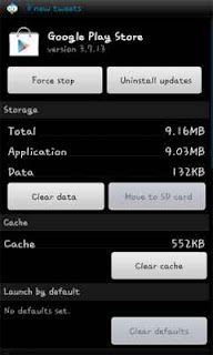 Clear Data dan Cache 