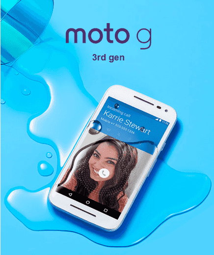 Motorola Rilis Moto G Generasi Ke-3 Dengan Water Resisten Dan Kamera Yang Tak Biasa