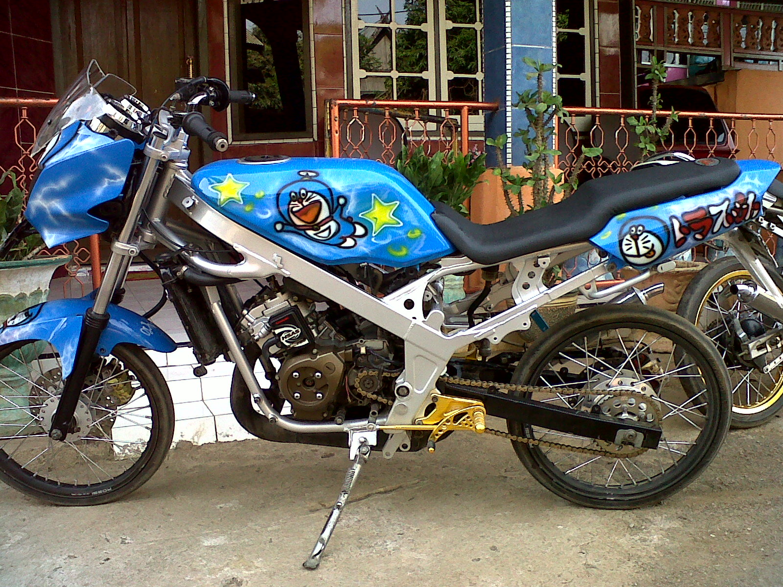 90 Modifikasi Motor Ninja R Warna Biru Sobat Modifikasi