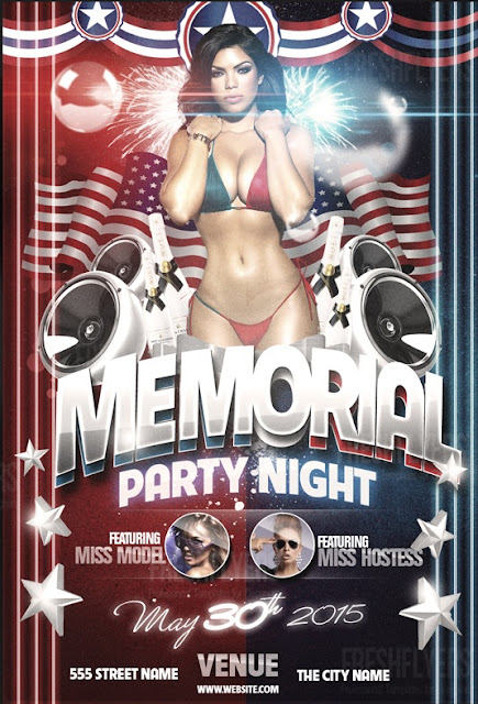 free party flyer psd templates