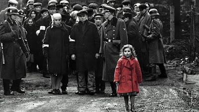 schindler's list girl in red coat