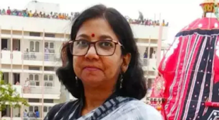 Congress's Puri Lok Sabha candidate Sucharita Mohanty.