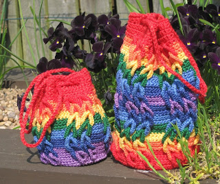 Rainbow Waves Mini Crotat Bag