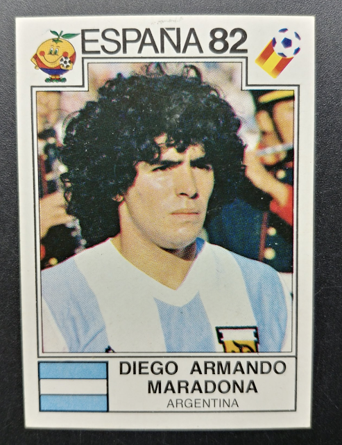 Figurina Maradona Panini Spagna '82