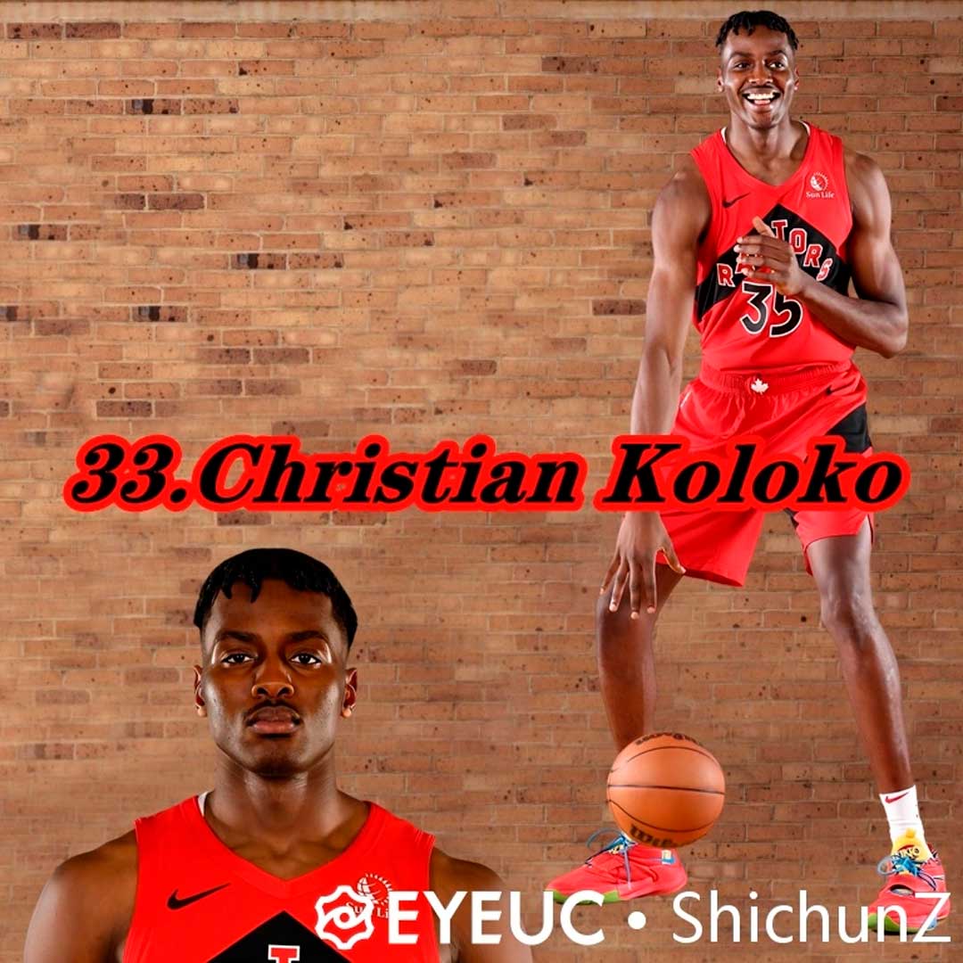 NBA 2K23 Christian Koloko Raptors Portrait