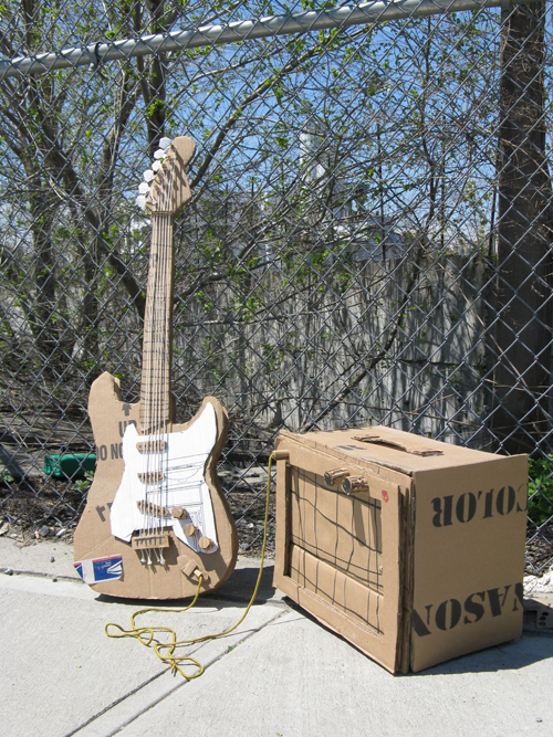 cardboard guitar by Jarrod Barretto