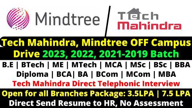 Tech Mahindra Direct Off Campus Drive 2022 As CS Associate Engineer Role