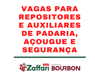 Bourbon Assis Brasil abre vagas para repositores e outras funções