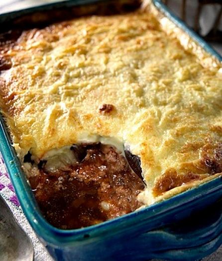 Moussaka con carne picada