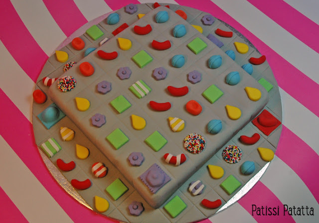 cake design, pâte à sucre, gumpaste, gâteau rigolo, gâteau 3D, candy crush cake,