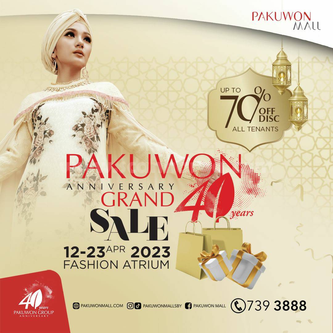Pakuwon Mall Promo Grand Sale Anniversary 40th Discount Up to 70% Off*